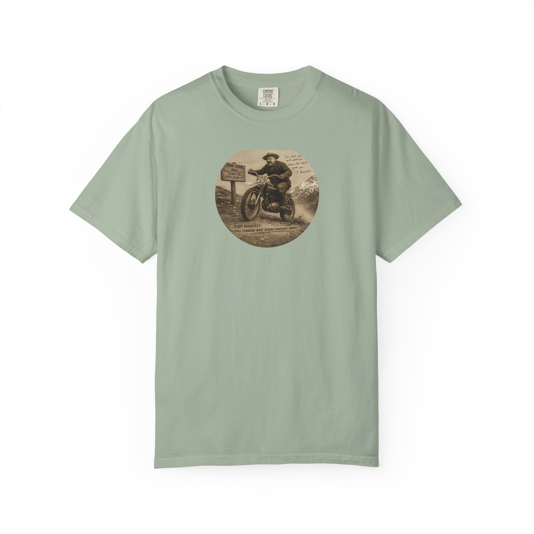 Vintage Motorcycle Tee — 'The Swiss Alps' Retro Rider Graphic T-Shirt