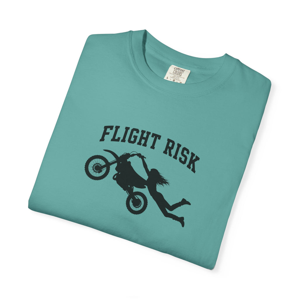 Flight Risk Motorcycle T-Shirt — Stunt Rider Graphic Tee