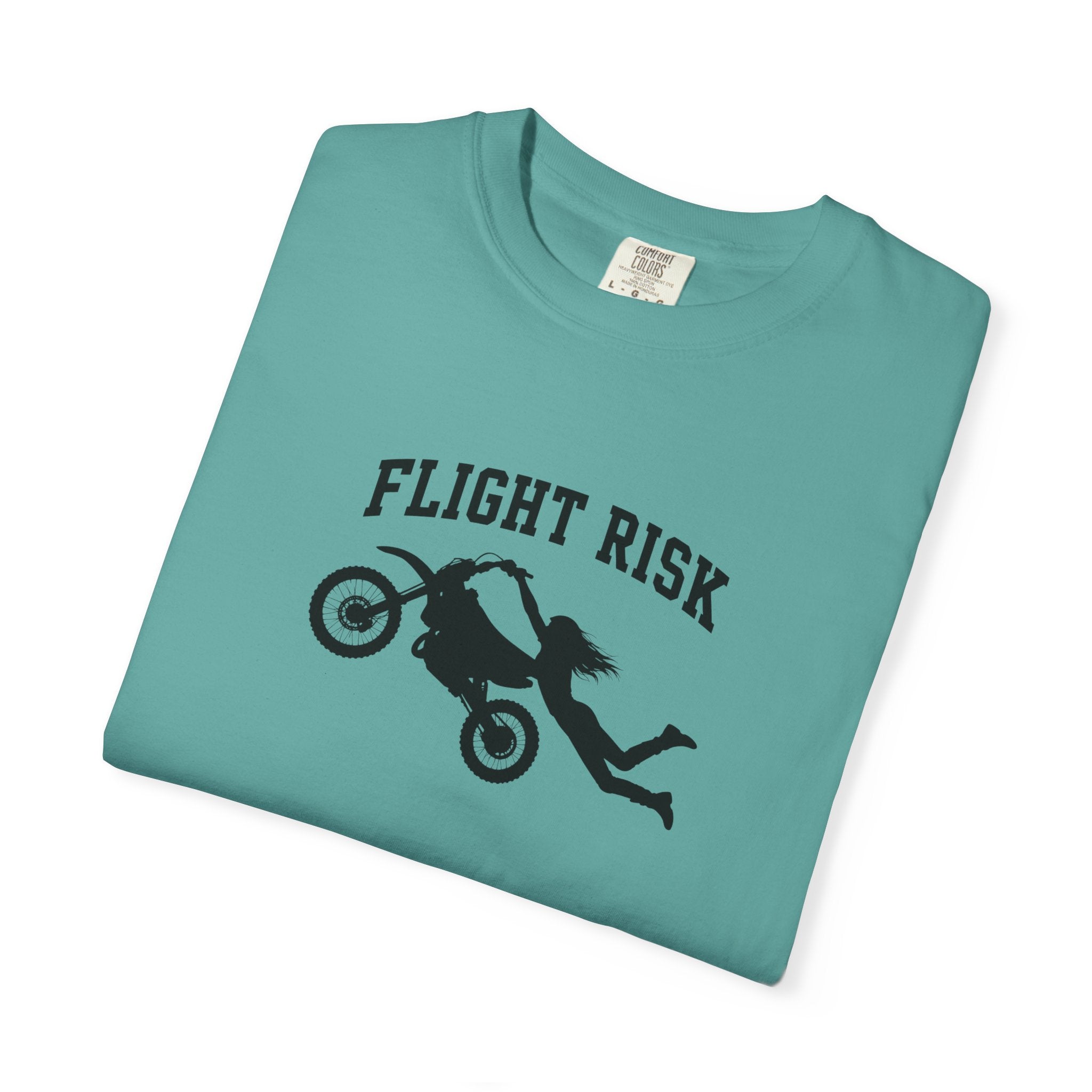 Flight Risk Motorcycle T-Shirt — Stunt Rider Graphic Tee