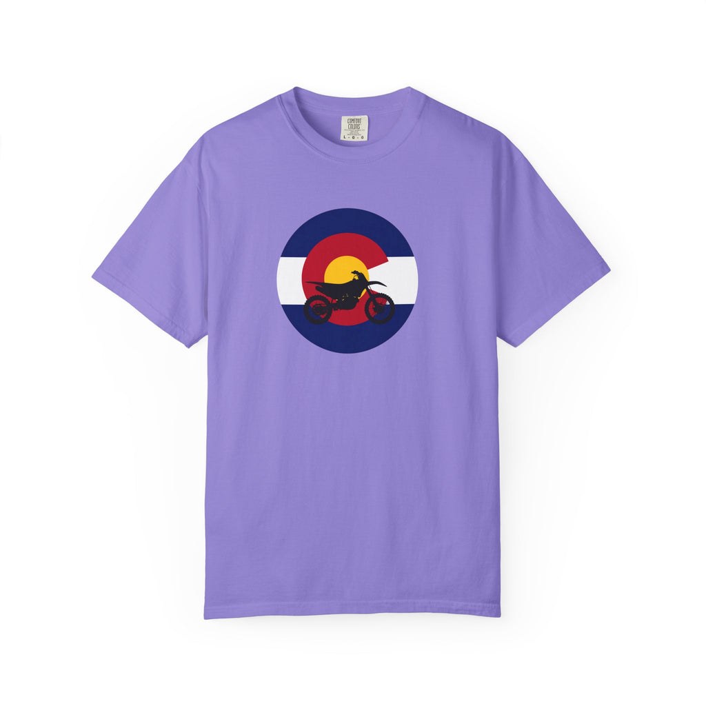 Copy of Motorcycle Sunset T-Shirt — Retro Colorado Circle Rider Tee