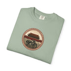Vintage Camera & Pagoda T-Shirt — Retro Travel Photography Tee