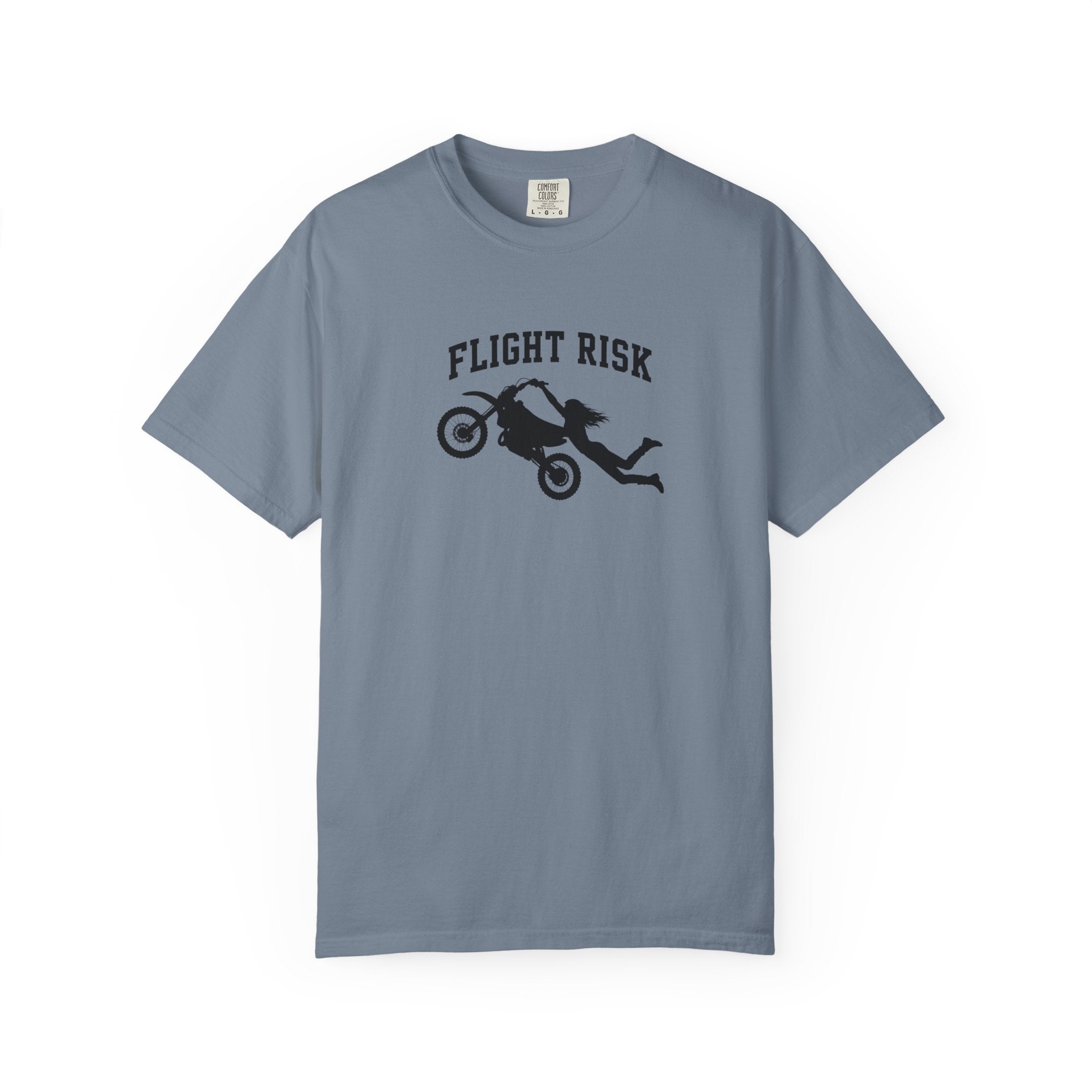 Flight Risk Motorcycle T-Shirt — Stunt Rider Graphic Tee