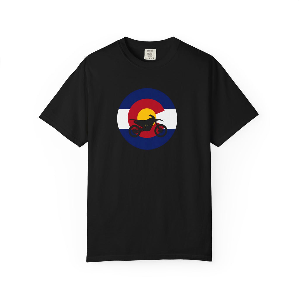 Copy of Motorcycle Sunset T-Shirt — Retro Colorado Circle Rider Tee
