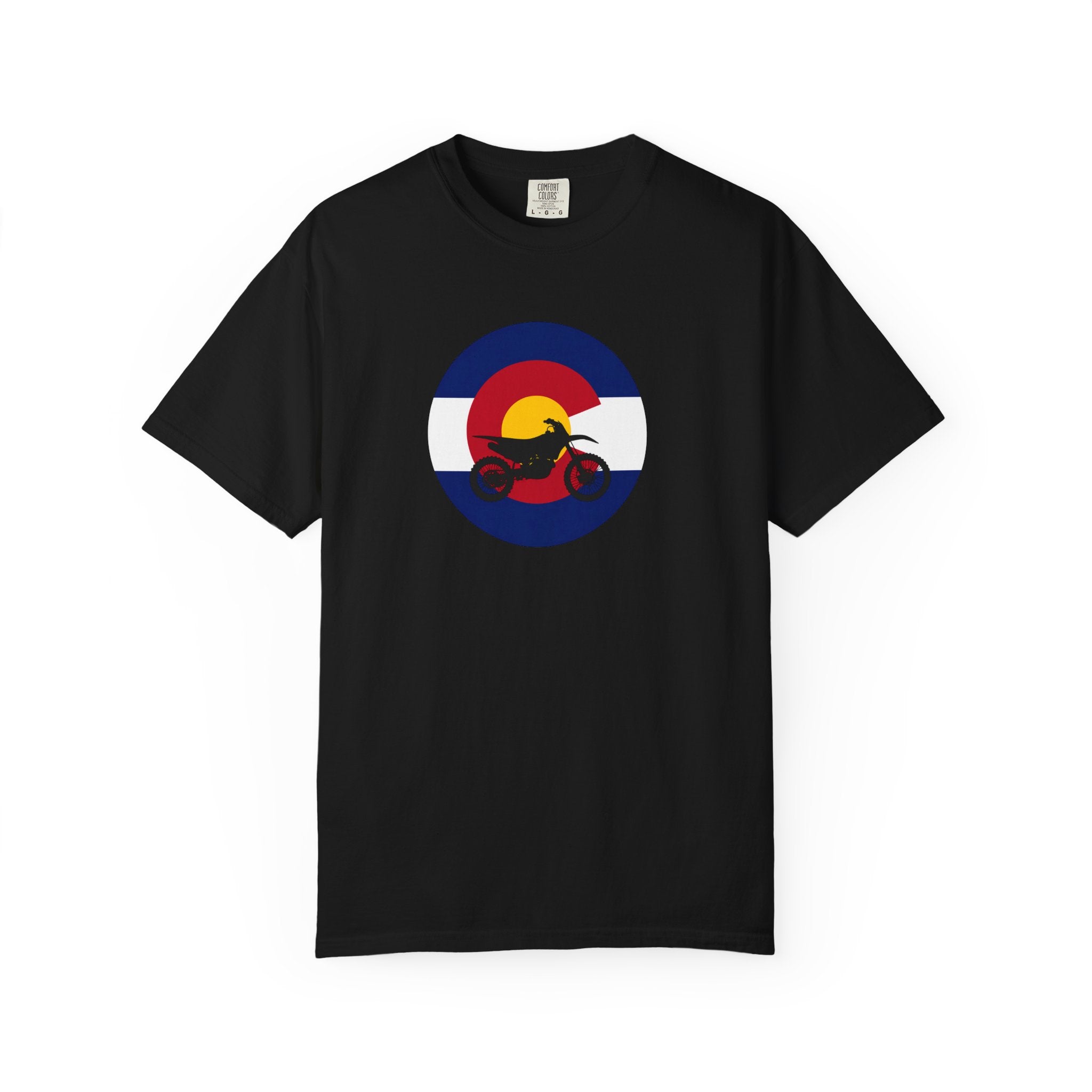 Copy of Motorcycle Sunset T-Shirt — Retro Colorado Circle Rider Tee