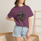 Classic Triumph Motorcycle T-Shirt — Vintage British Flag Ride Tee