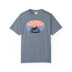 Copy of Sunset Motorcycle T-Shirt — Retro Bike Silhouette Tee