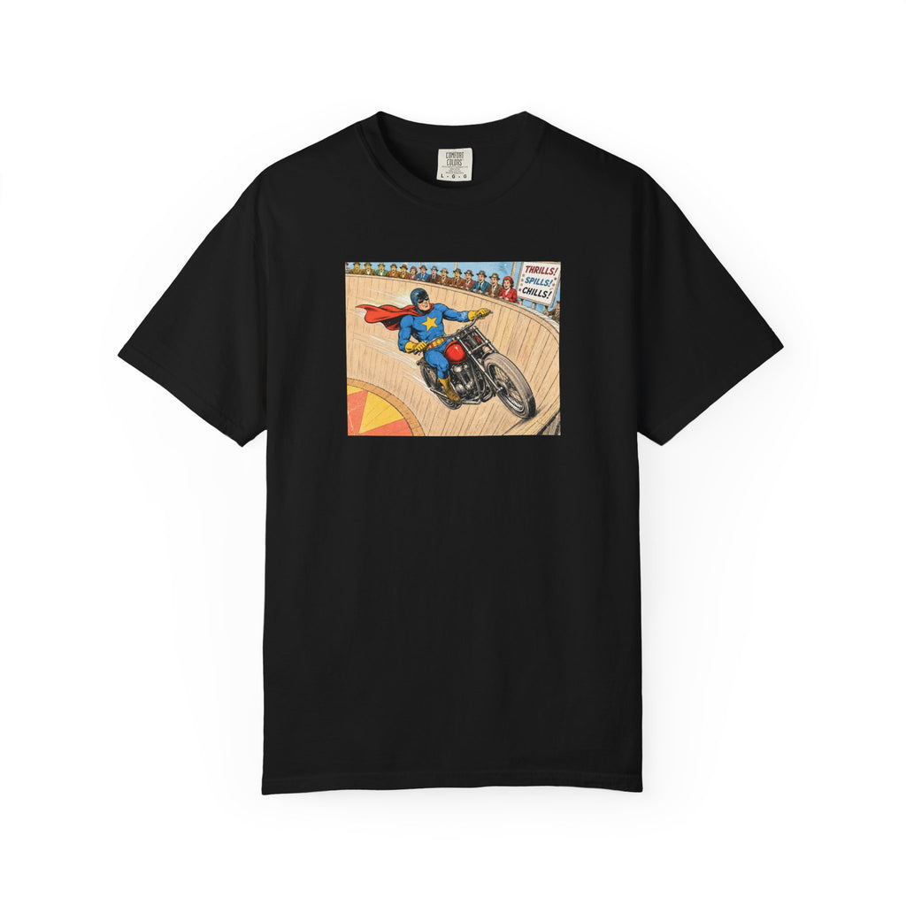 Motorcycle Racer Vintage Comic T-Shirt