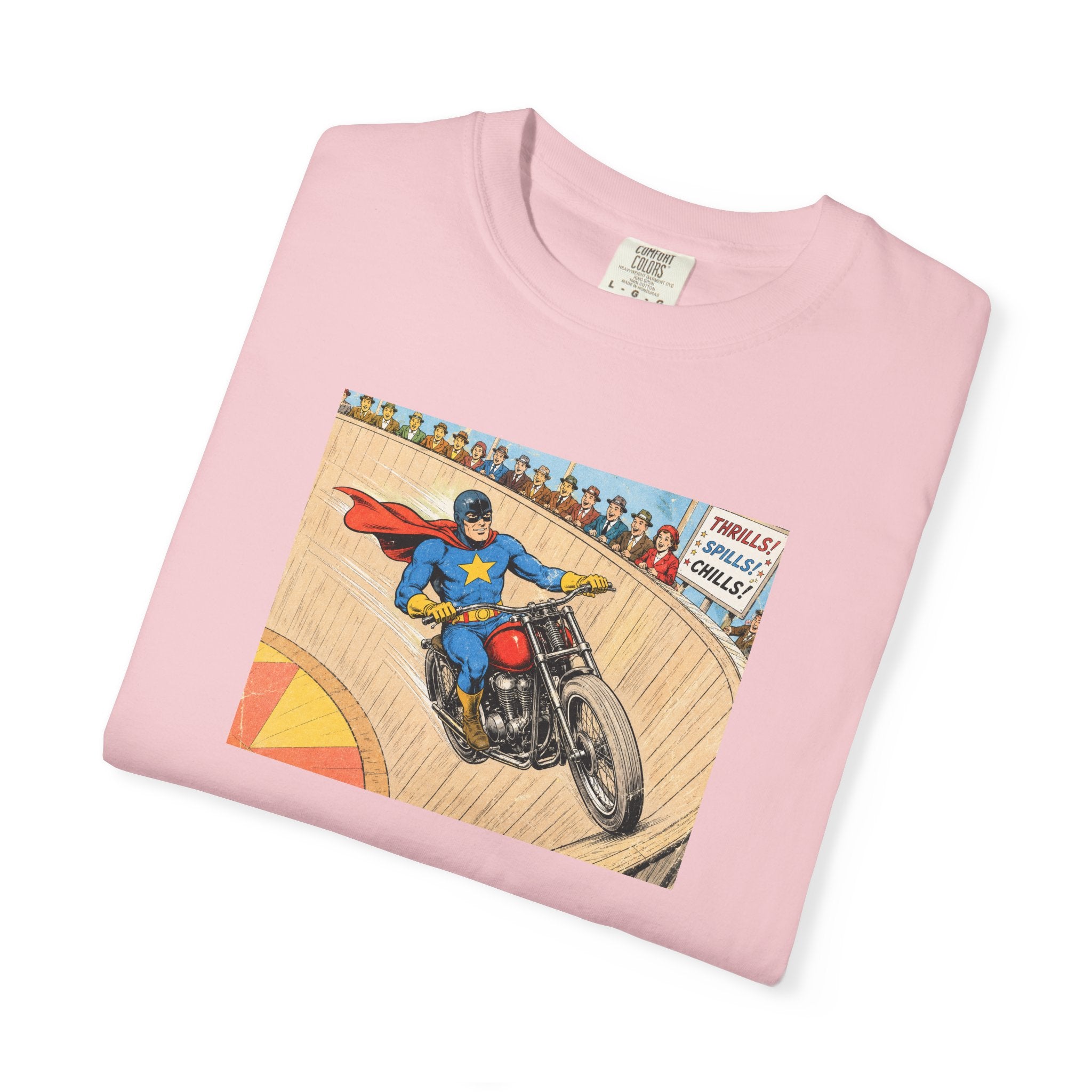 Motorcycle Racer Vintage Comic T-Shirt