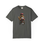 Motorcycle Cat T-Shirt — Retro Cat on Dirt Bike Graphic Tee