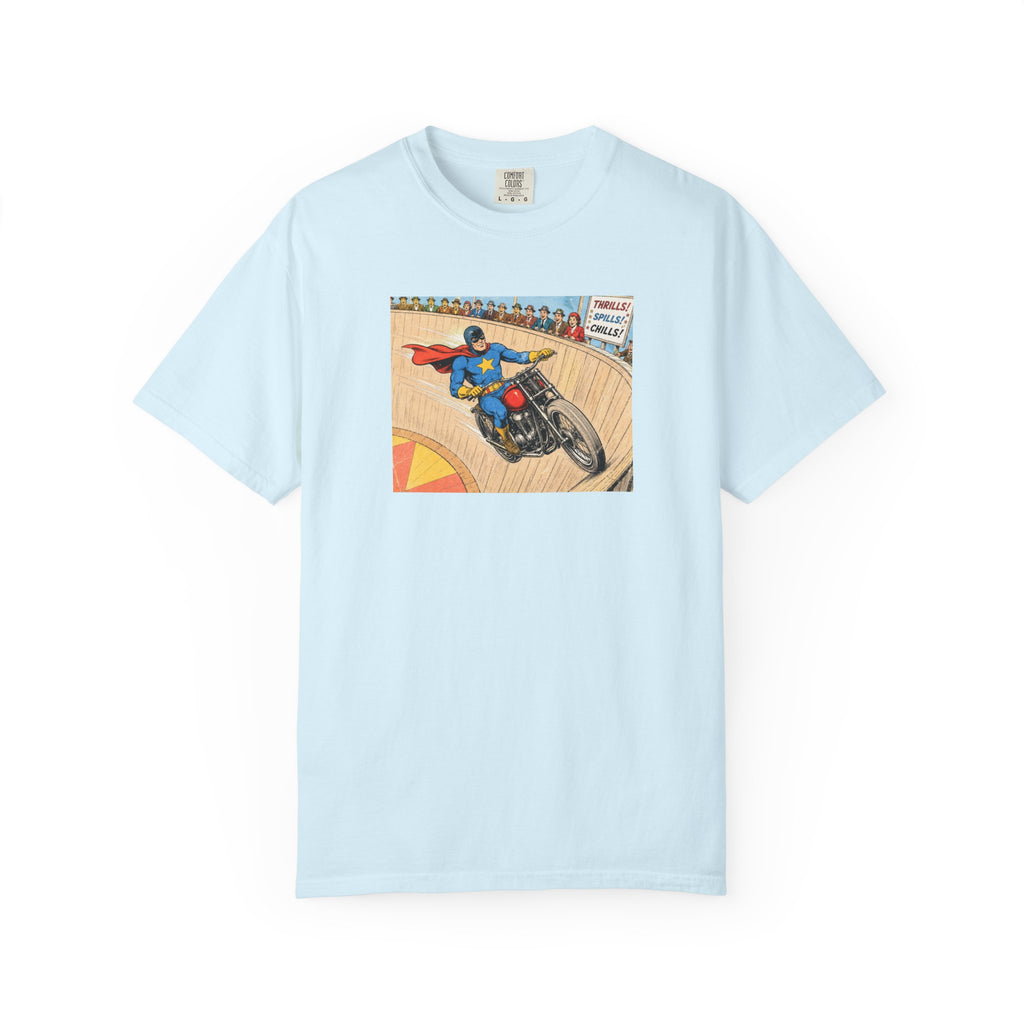 Motorcycle Racer Vintage Comic T-Shirt