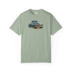 Vintage Pickup Truck & Guitar T-Shirt — Retro Americana Tee for Musicians & Classic Car Fans