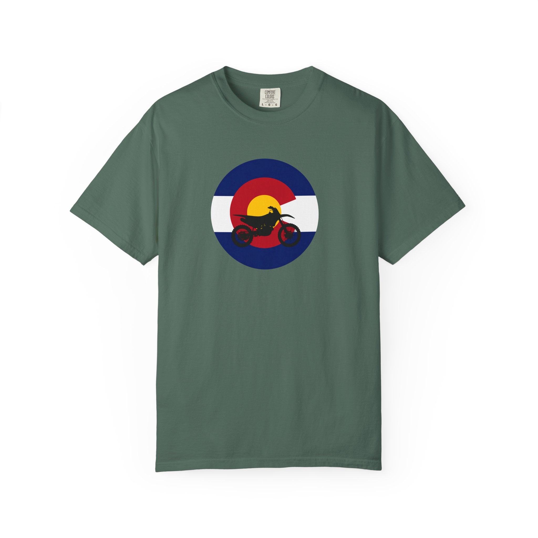 Copy of Motorcycle Sunset T-Shirt — Retro Colorado Circle Rider Tee