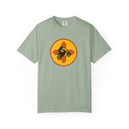 Sunset Motorcycle T-Shirt — Retro Bike Silhouette Tee