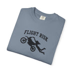 Flight Risk Motorcycle T-Shirt — Stunt Rider Graphic Tee