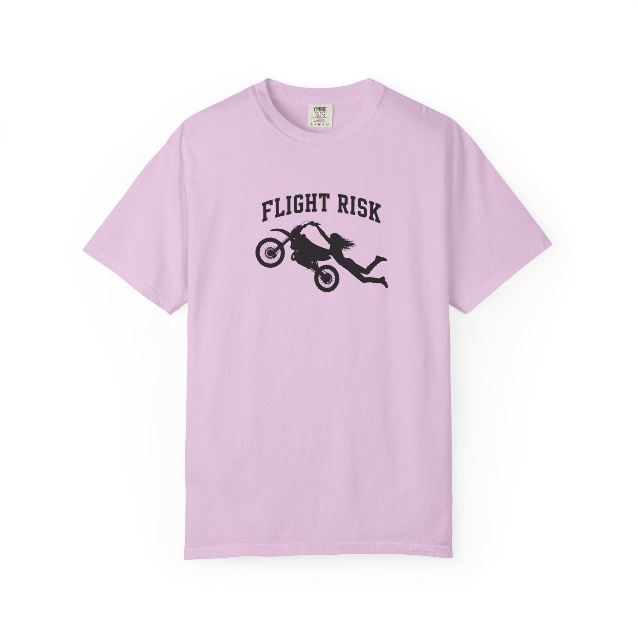 Flight Risk Motorcycle T-Shirt — Stunt Rider Graphic Tee