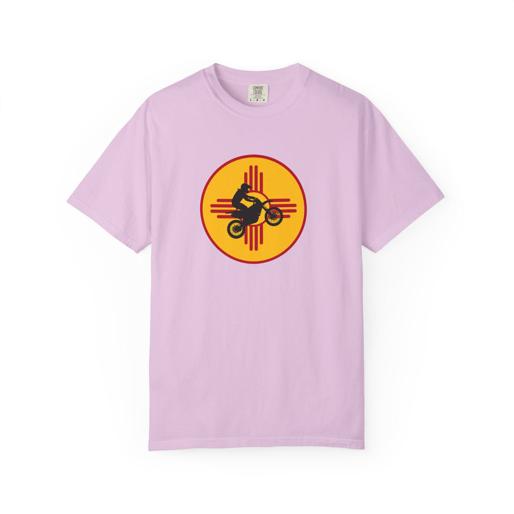 Sunset Motorcycle T-Shirt — Retro Bike Silhouette Tee