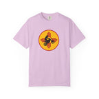 Sunset Motorcycle T-Shirt — Retro Bike Silhouette Tee