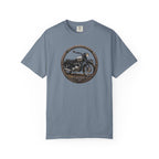 Classic Triumph Motorcycle T-Shirt — Vintage British Flag Ride Tee