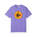 Sunset Motorcycle T-Shirt — Retro Bike Silhouette Tee