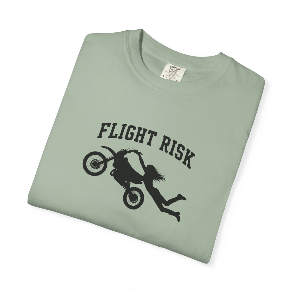 Flight Risk Motorcycle T-Shirt — Stunt Rider Graphic Tee