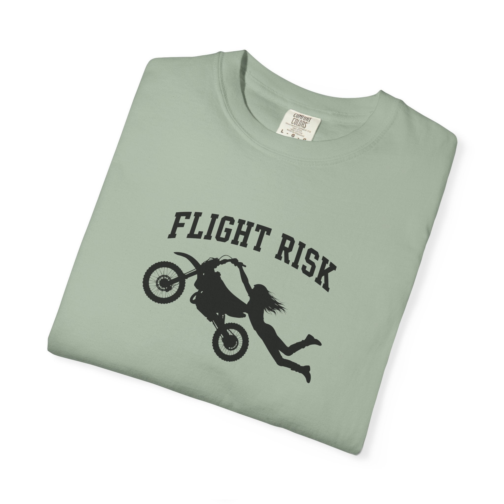 Flight Risk Motorcycle T-Shirt — Stunt Rider Graphic Tee