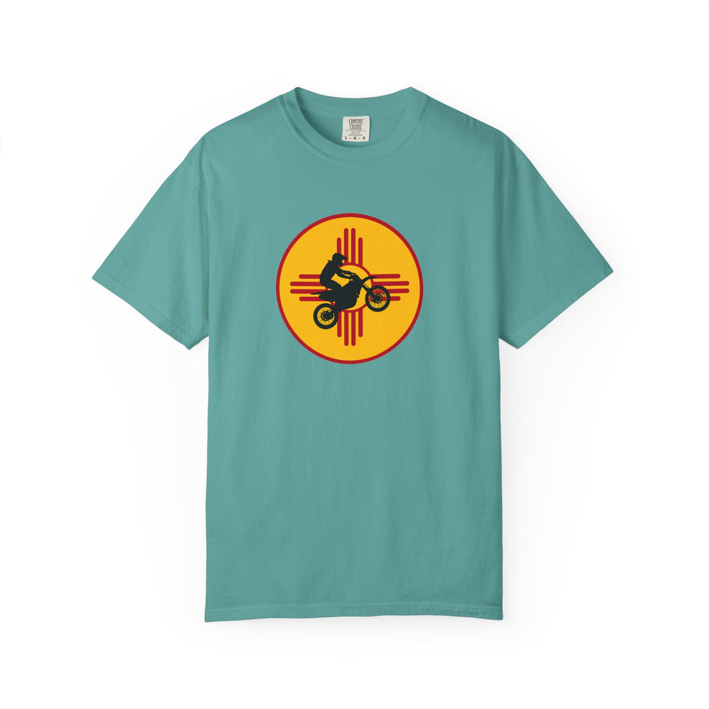 Sunset Motorcycle T-Shirt — Retro Bike Silhouette Tee
