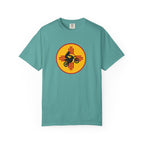 Sunset Motorcycle T-Shirt — Retro Bike Silhouette Tee