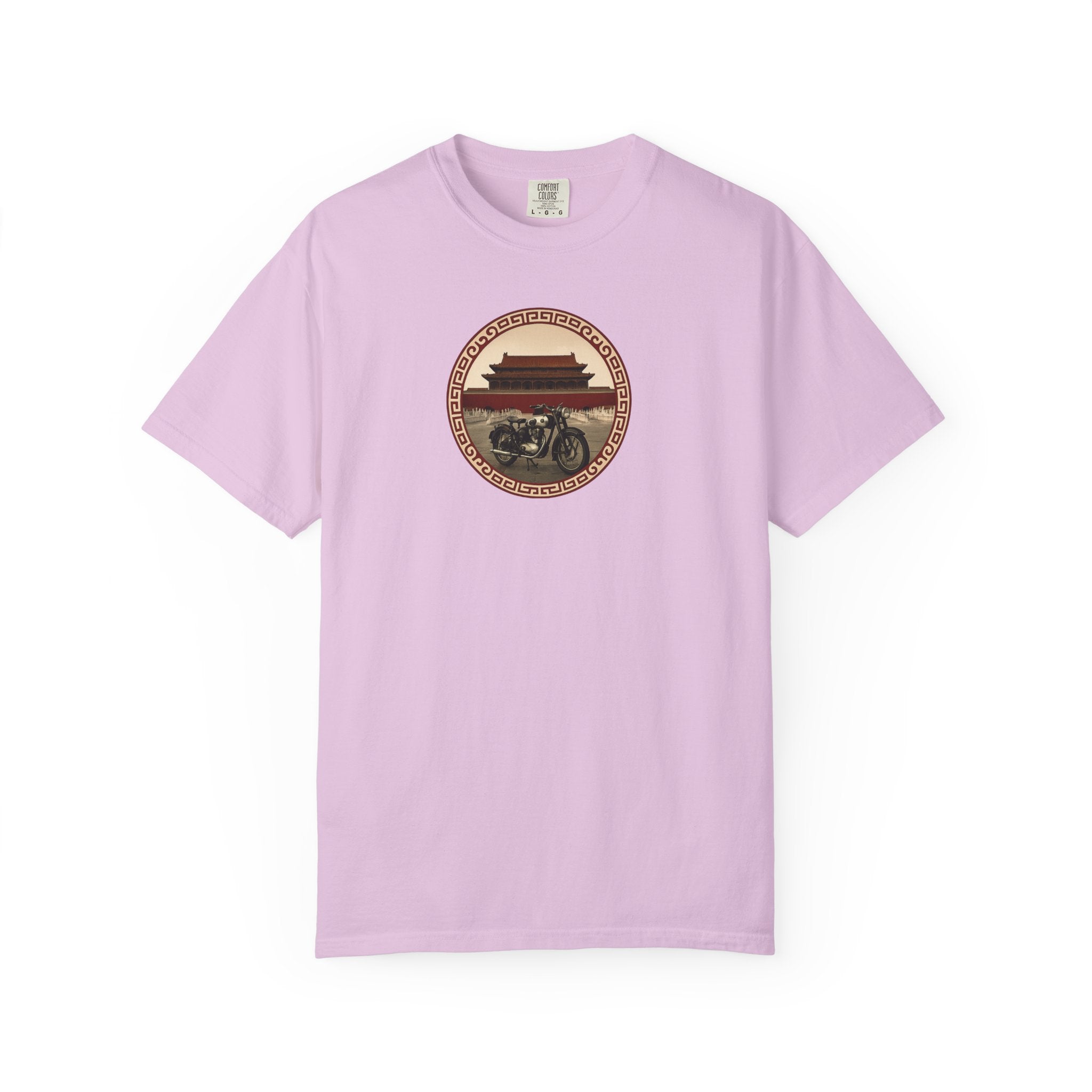 Vintage Camera & Pagoda T-Shirt — Retro Travel Photography Tee