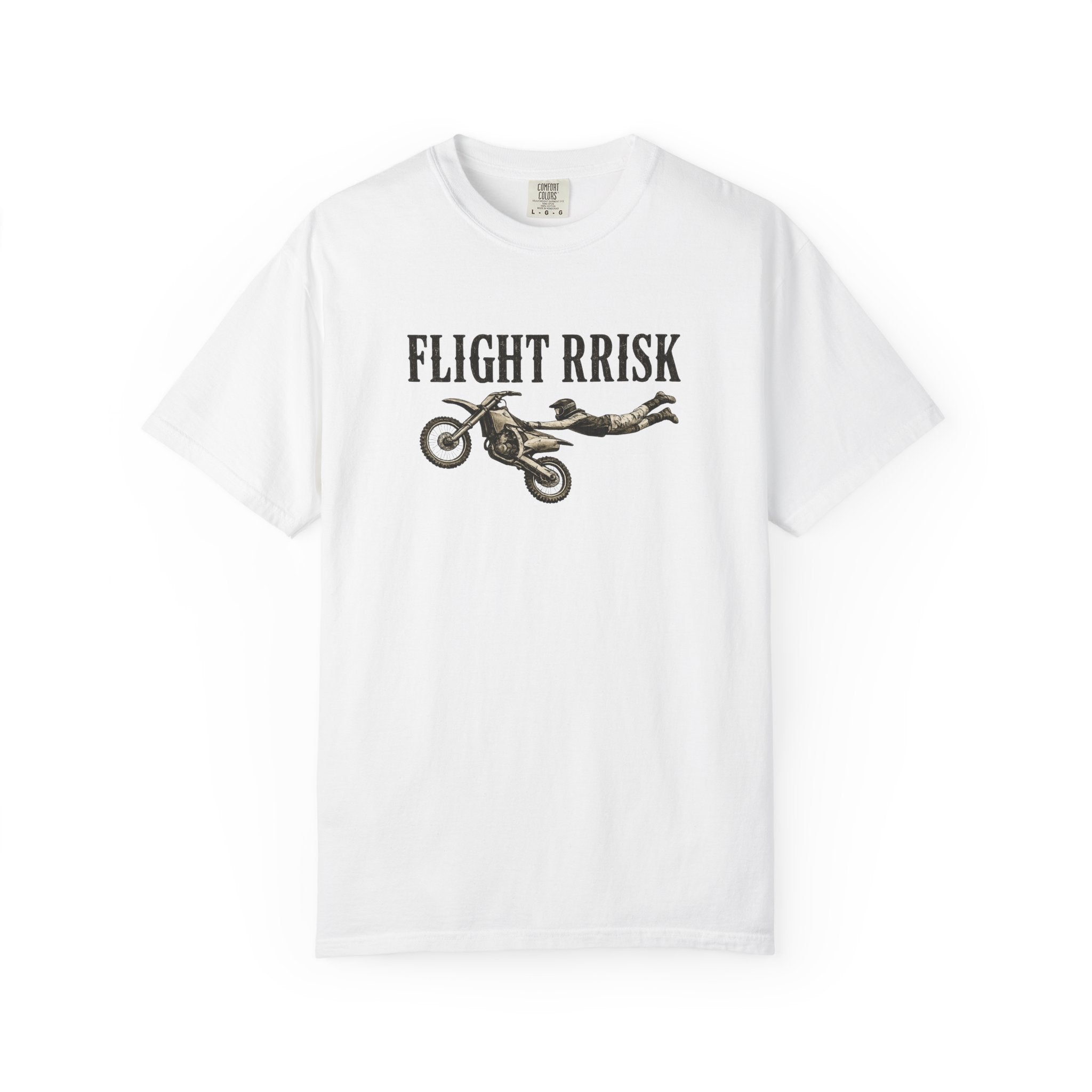 Flight Risk Motorcycle T-Shirt — Stunt Rider Graphic Tee