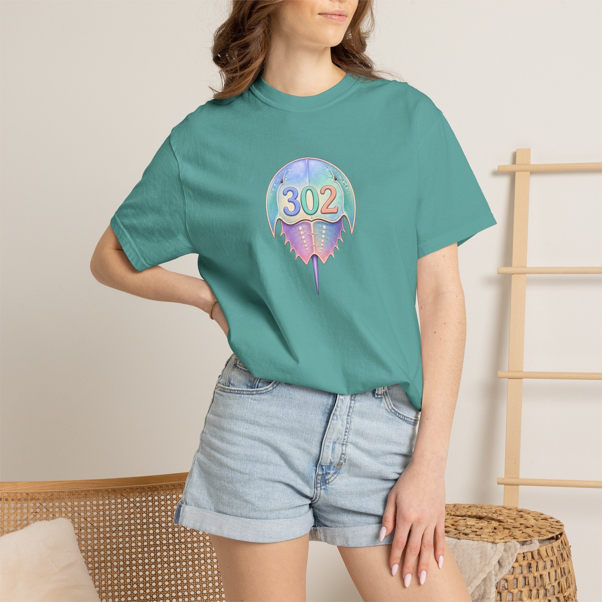 302 Rainbow Drip T-Shirt — Pastel Haze City Code Tee