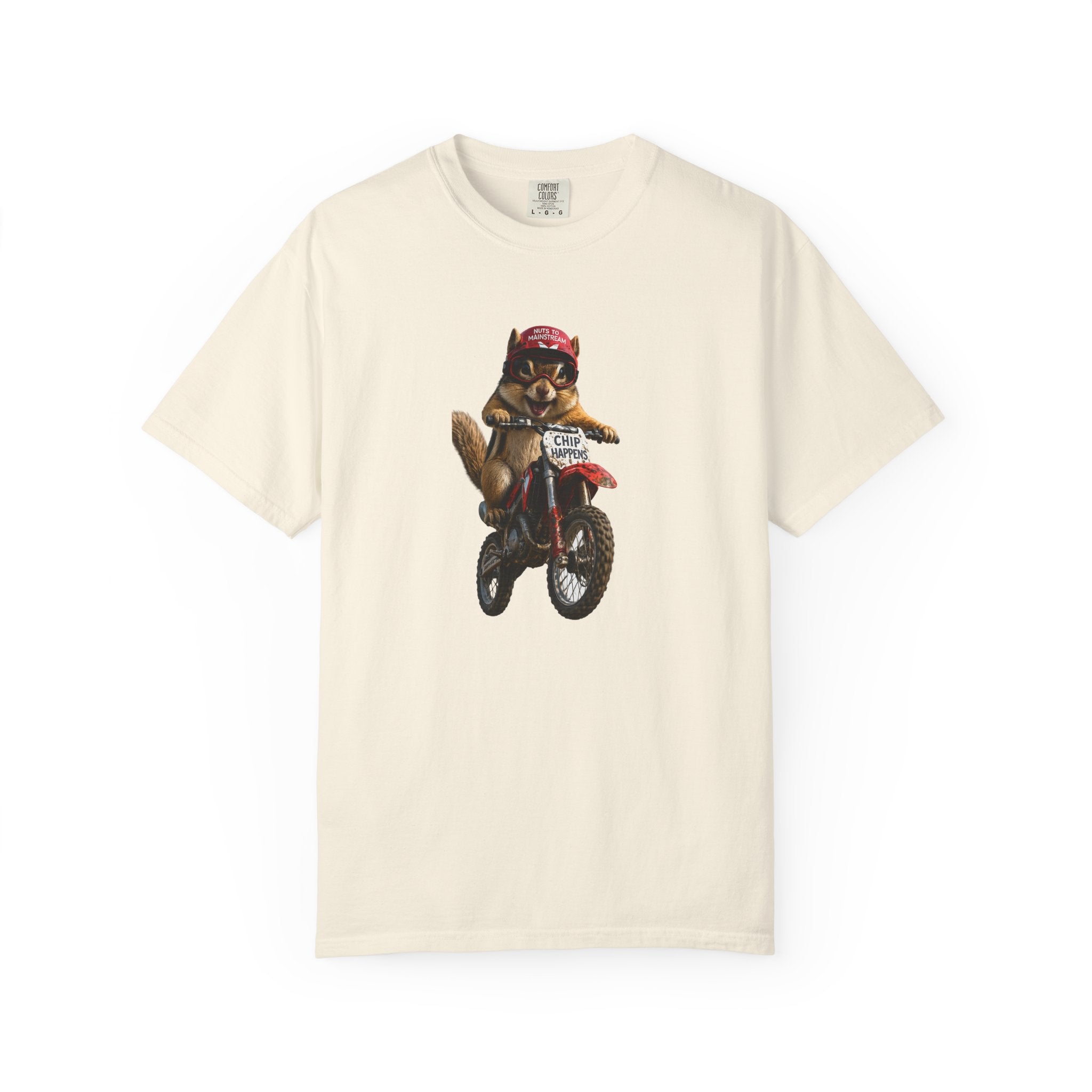 Motorcycle Cat T-Shirt — Retro Cat on Dirt Bike Graphic Tee
