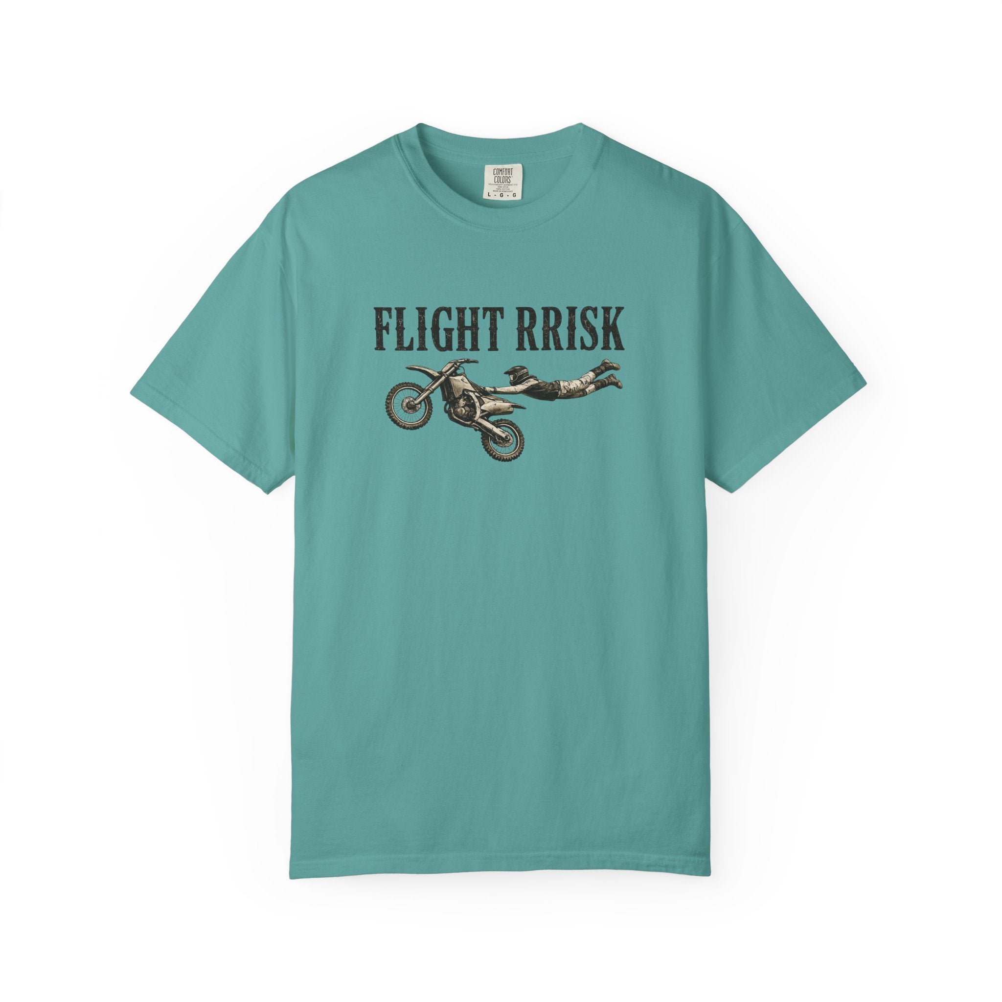 Flight Risk Motorcycle T-Shirt — Stunt Rider Graphic Tee