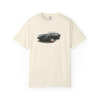 Classic Sports Car Tee — Vintage Jaguar with Guitar Graphic