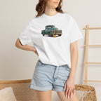 Vintage Pickup Truck & Guitar T-Shirt — Retro Americana Tee for Musicians & Classic Car Fans
