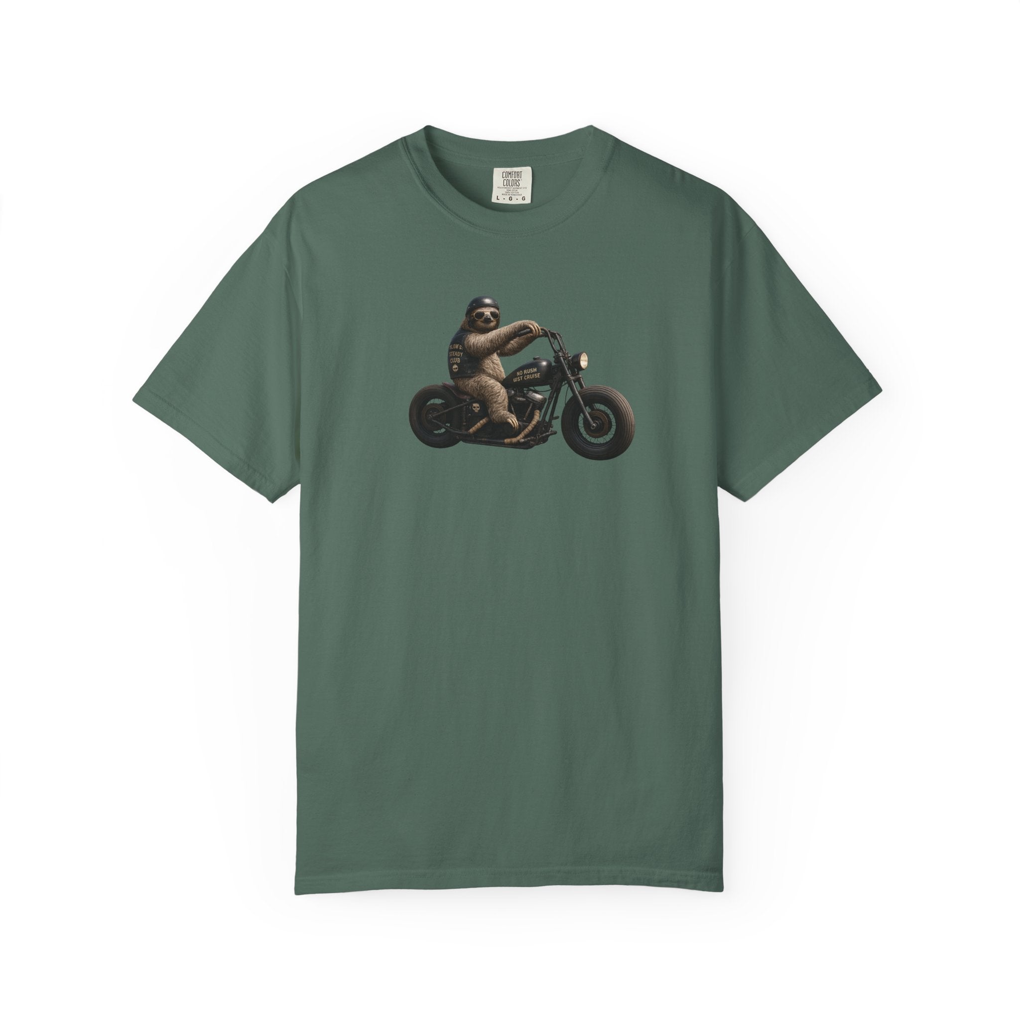 Motorcycle Sloth T-Shirt — Funny Biker Animal Tee
