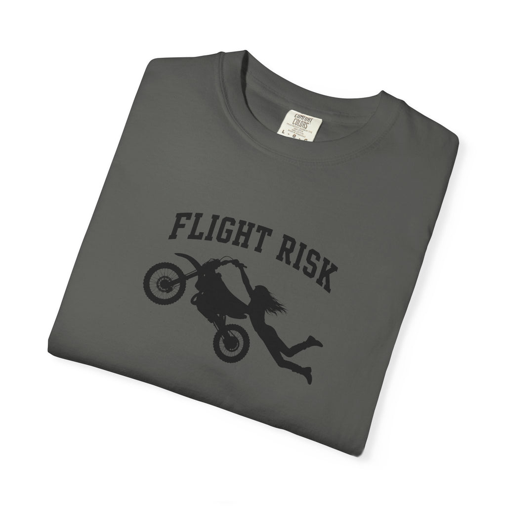 Flight Risk Motorcycle T-Shirt — Stunt Rider Graphic Tee