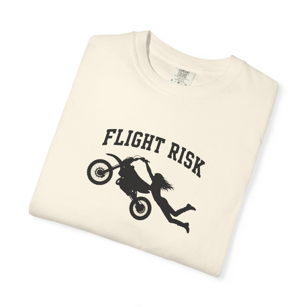 Flight Risk Motorcycle T-Shirt — Stunt Rider Graphic Tee