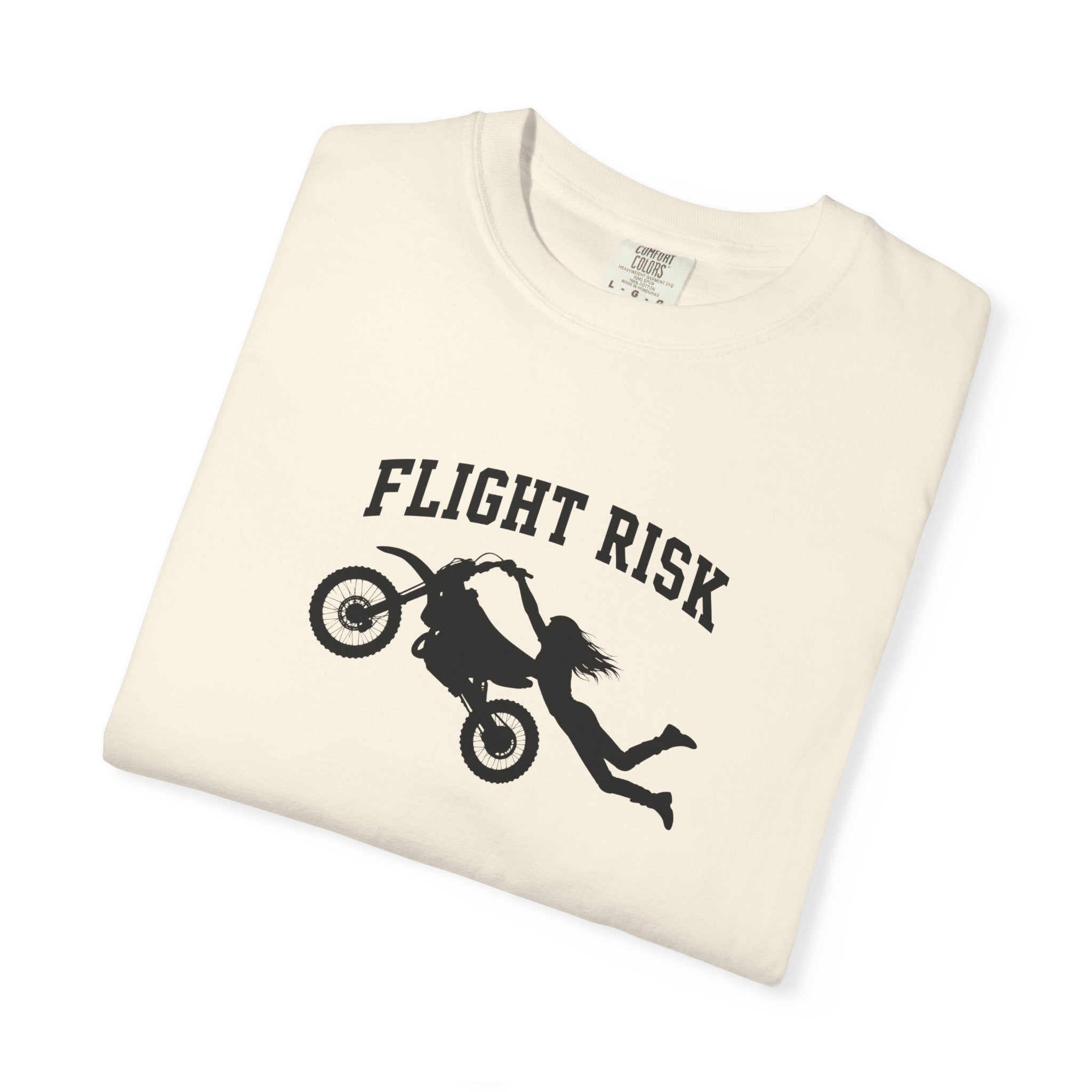 Flight Risk Motorcycle T-Shirt — Stunt Rider Graphic Tee