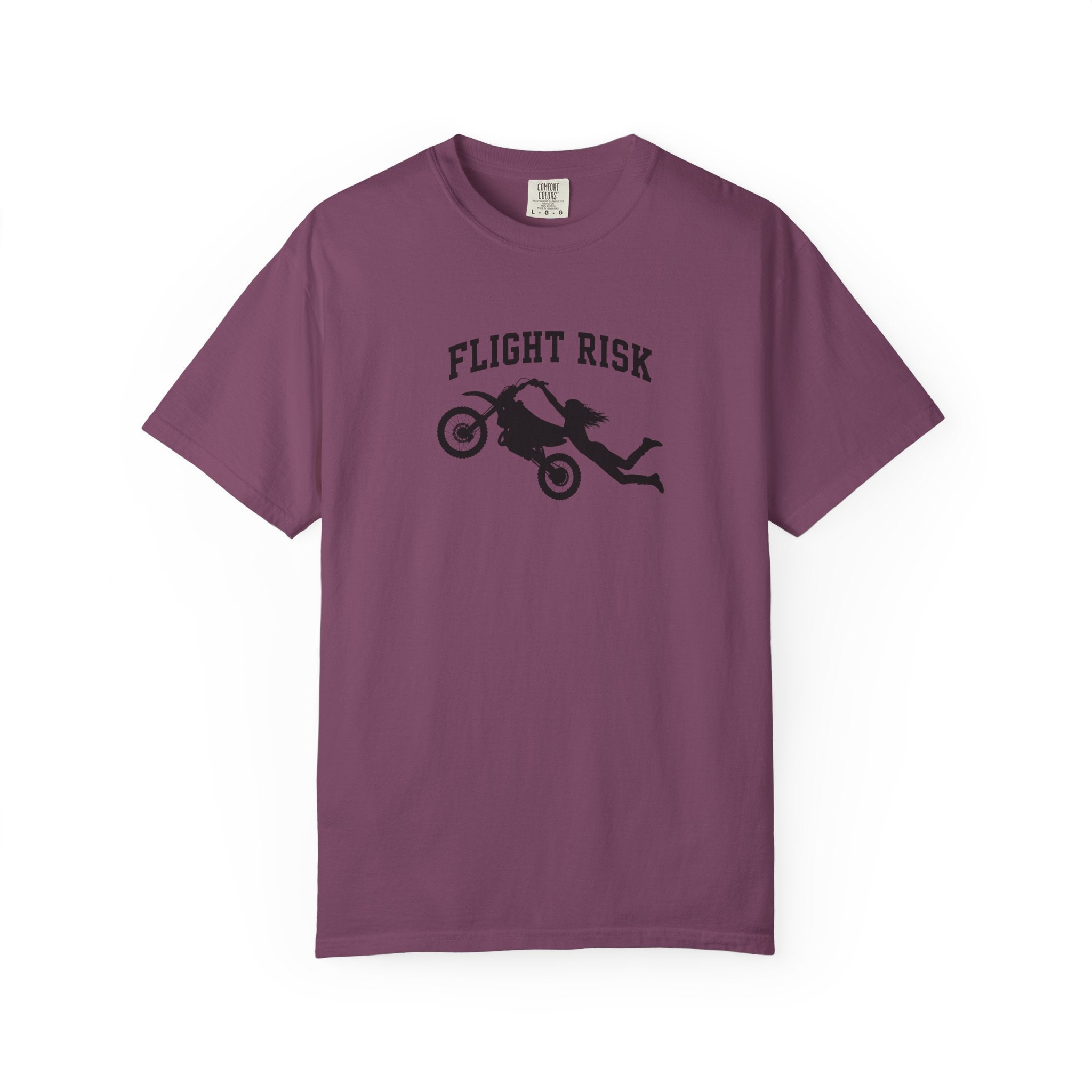 Flight Risk Motorcycle T-Shirt — Stunt Rider Graphic Tee