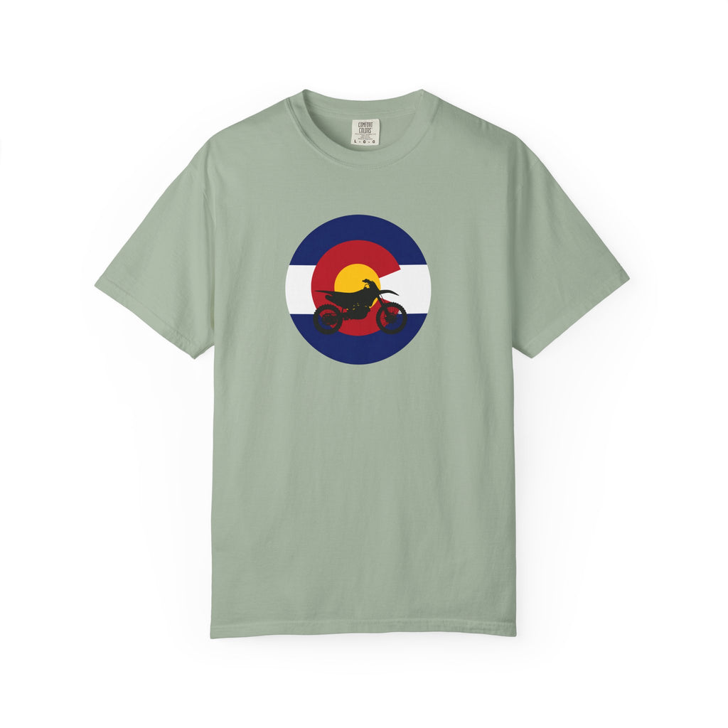 Copy of Motorcycle Sunset T-Shirt — Retro Colorado Circle Rider Tee
