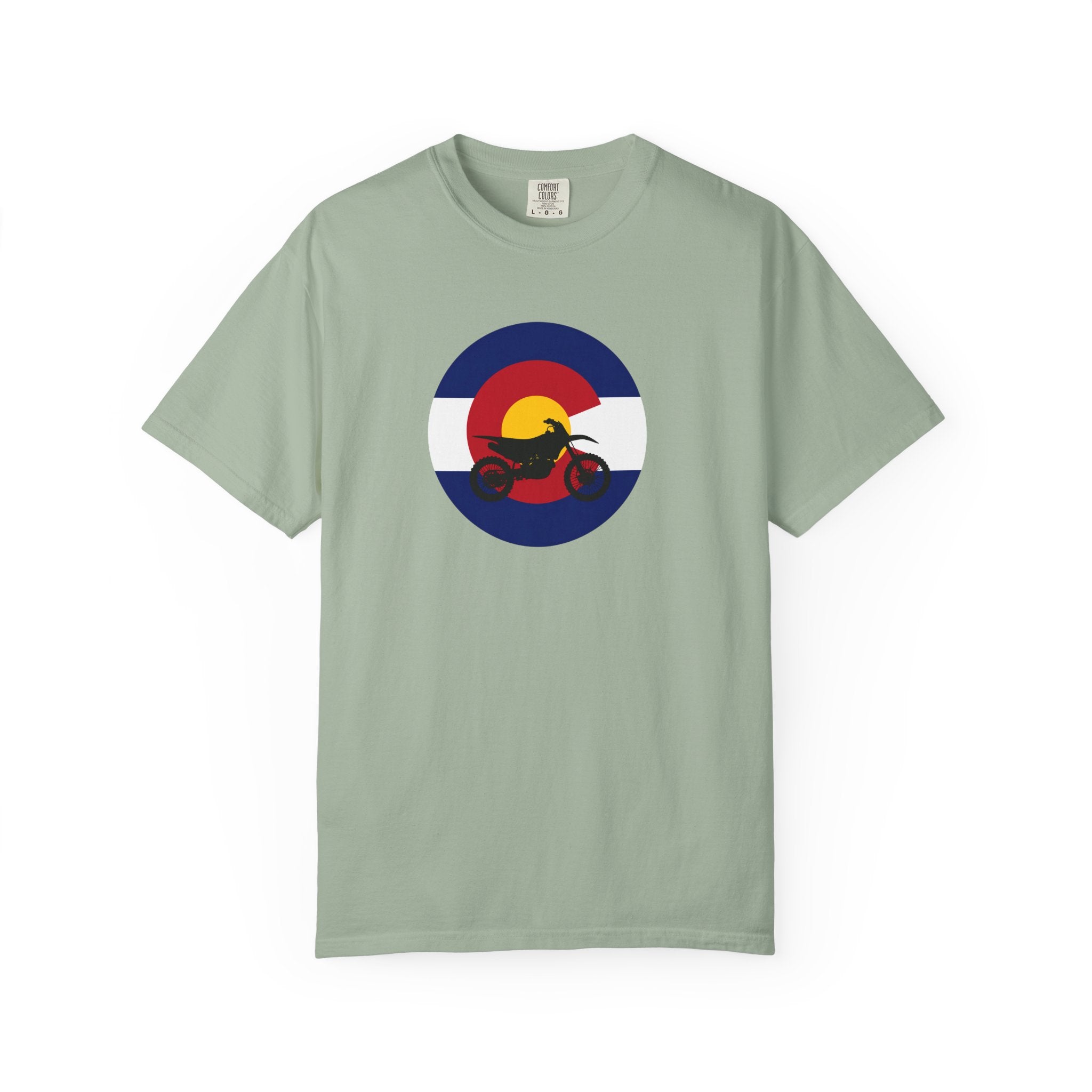 Copy of Motorcycle Sunset T-Shirt — Retro Colorado Circle Rider Tee