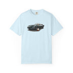 Classic Sports Car Tee — Vintage Jaguar with Guitar Graphic