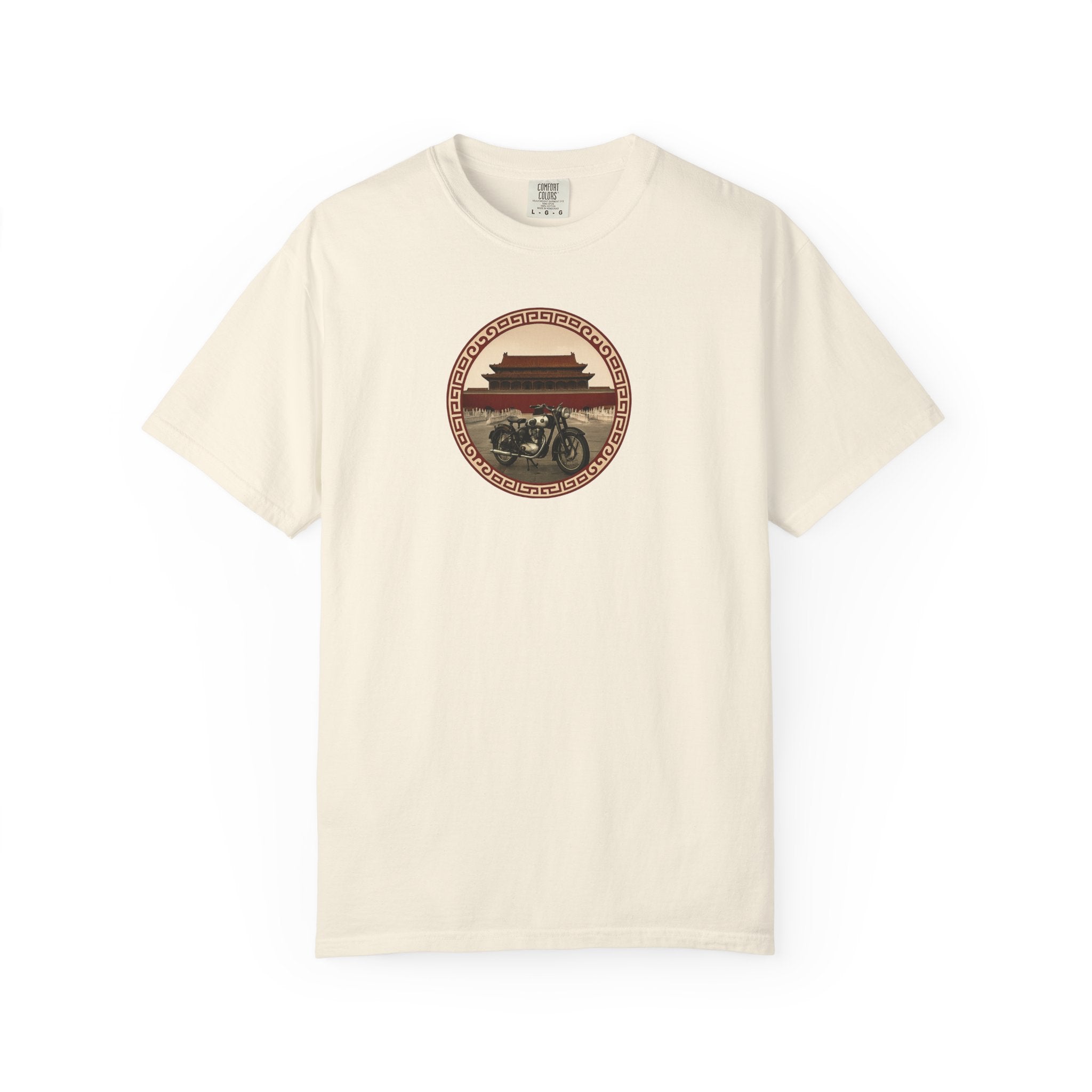Vintage Camera & Pagoda T-Shirt — Retro Travel Photography Tee