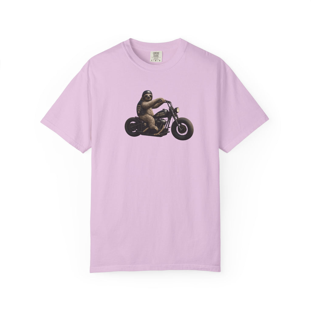 Motorcycle Sloth T-Shirt — Funny Biker Animal Tee