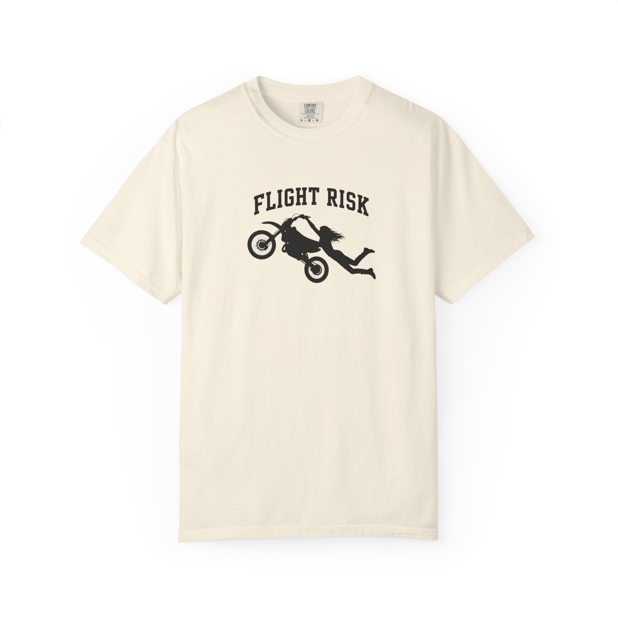 Flight Risk Motorcycle T-Shirt — Stunt Rider Graphic Tee