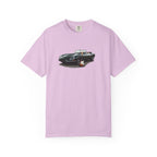 Classic Sports Car Tee — Vintage Jaguar with Guitar Graphic