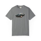 Classic Sports Car Tee — Vintage Jaguar with Guitar Graphic