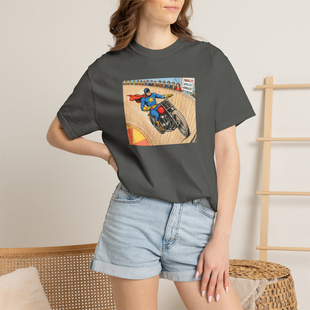 Motorcycle Racer Vintage Comic T-Shirt