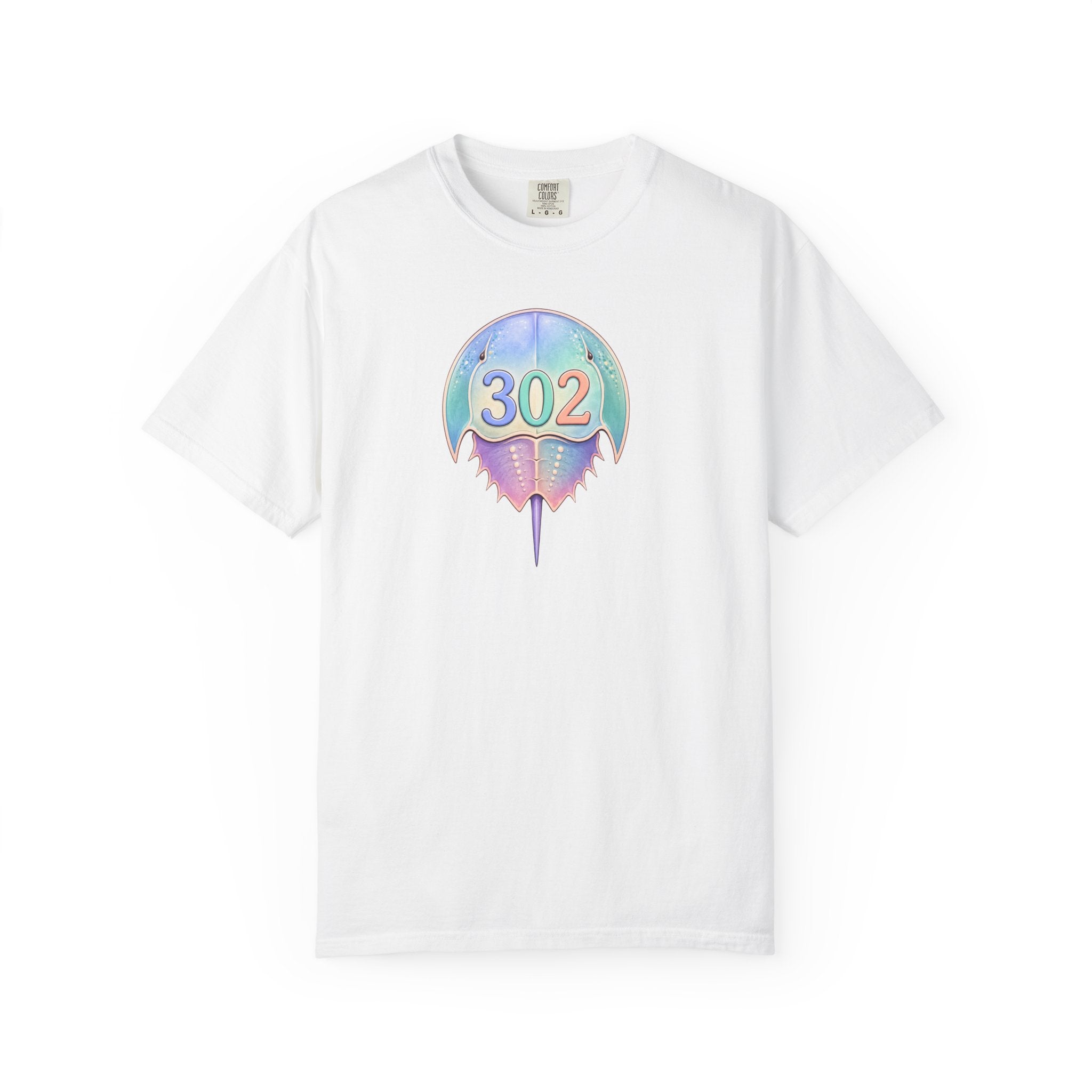 302 Horseshoe Crab Tee — Coastal Vintage Graphic T-Shirt