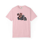Biker Pig Motorcycle T-Shirt — "Live to Eat, Love to Ride" Retro Graphic Tee